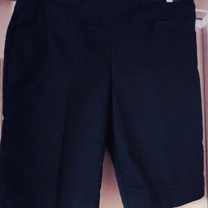 Classic Navy Stretchy Pull-on Shorts - Size 12